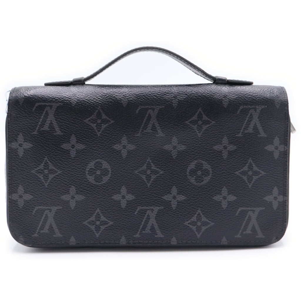 LOUIS VUITTON(ルイヴィトン) モノグラムエクリプス ジッピーXL ロングウォレット 長財布 カードケース ブラック PVC M61698 シルバー金具 レディース