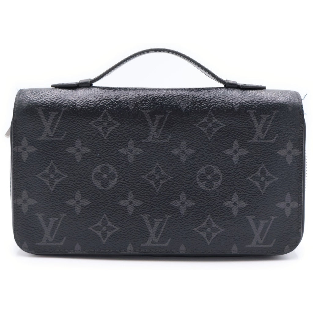 LOUIS VUITTON(ルイヴィトン) モノグラムエクリプス ジッピーXL ロングウォレット 長財布 カードケース ブラック PVC M61698 シルバー金具 レディース