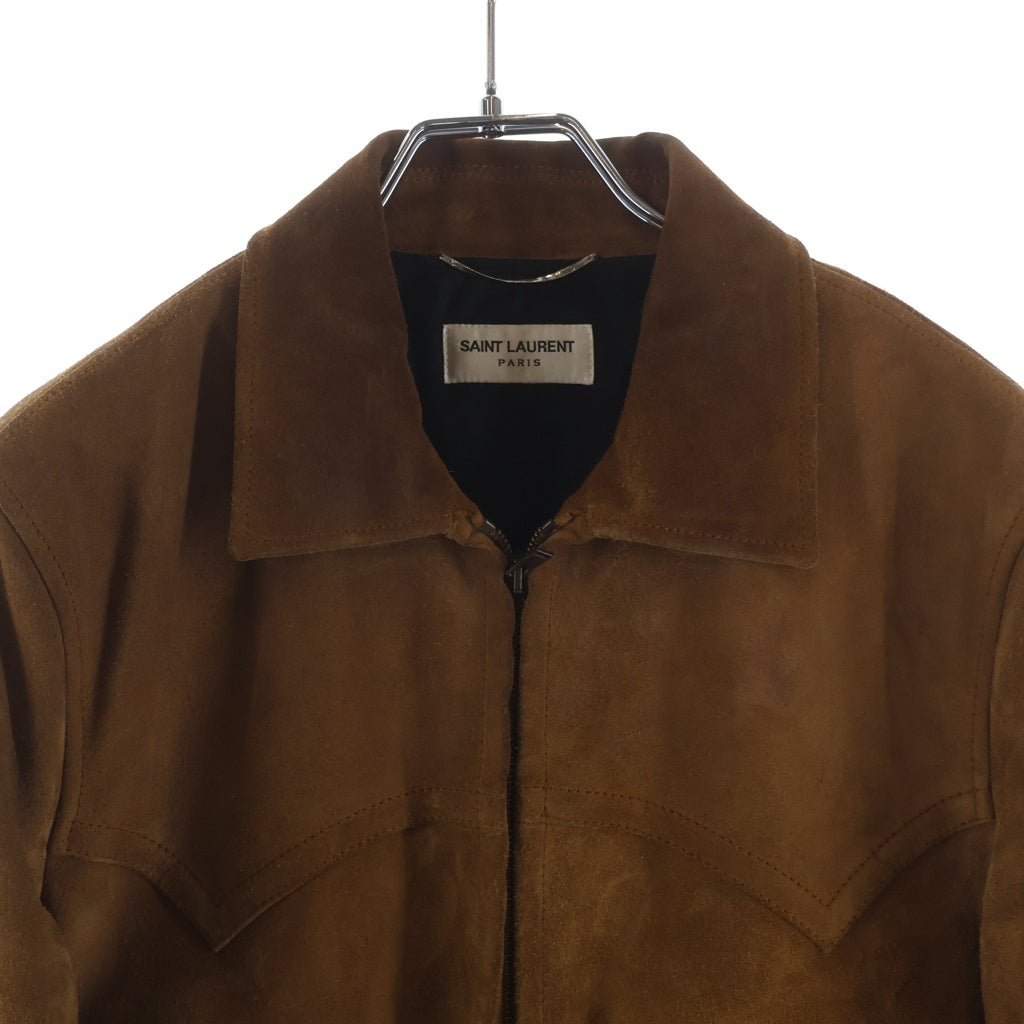 SAINT LAURENT PARIS(サンローランパリ) 15aw ボンバージャケット エディ期 スエード ブラウン