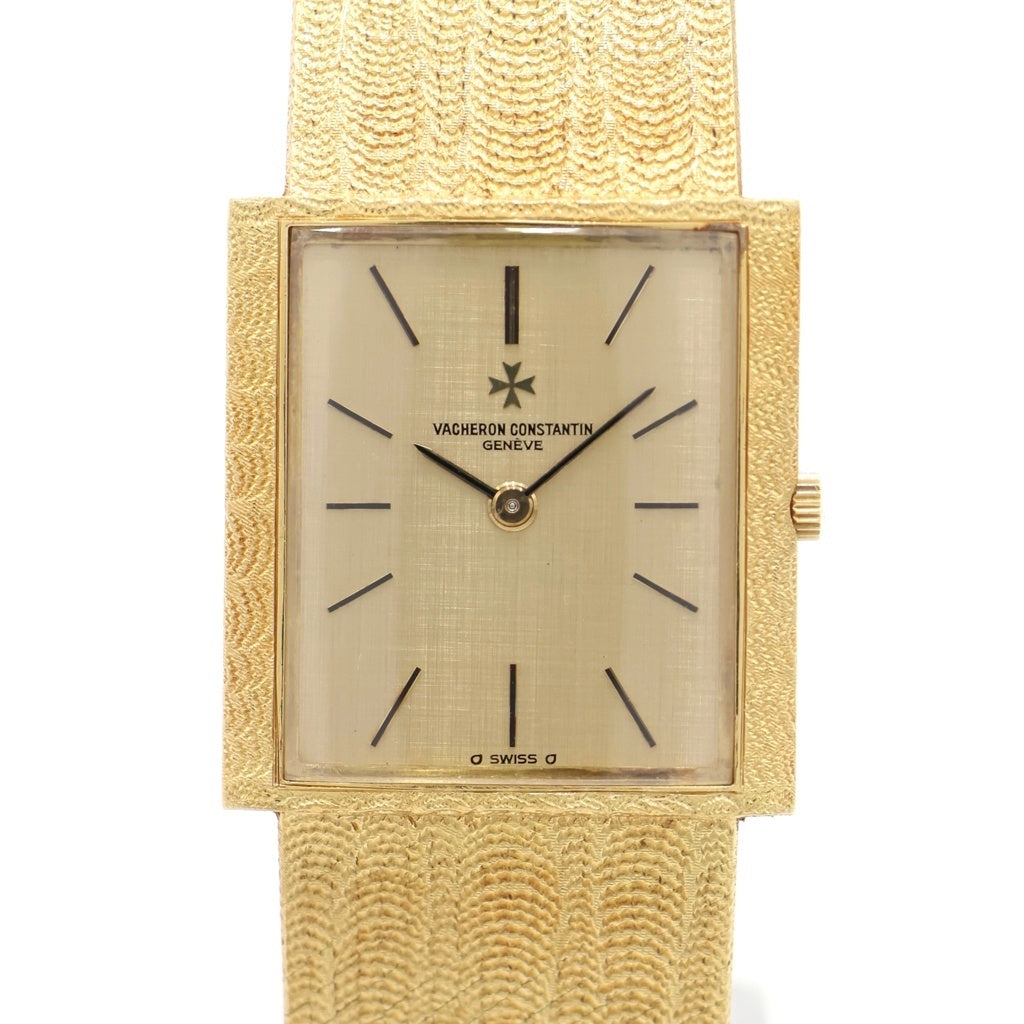 VACHERON CONSTANTIN(バシュロンコンスタンタン) メッシュドール シャンパン文字盤 手巻き 腕時計 K18YG イエローゴールド