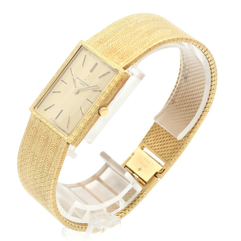 VACHERON CONSTANTIN(バシュロンコンスタンタン) メッシュドール シャンパン文字盤 手巻き 腕時計 K18YG イエローゴールド
