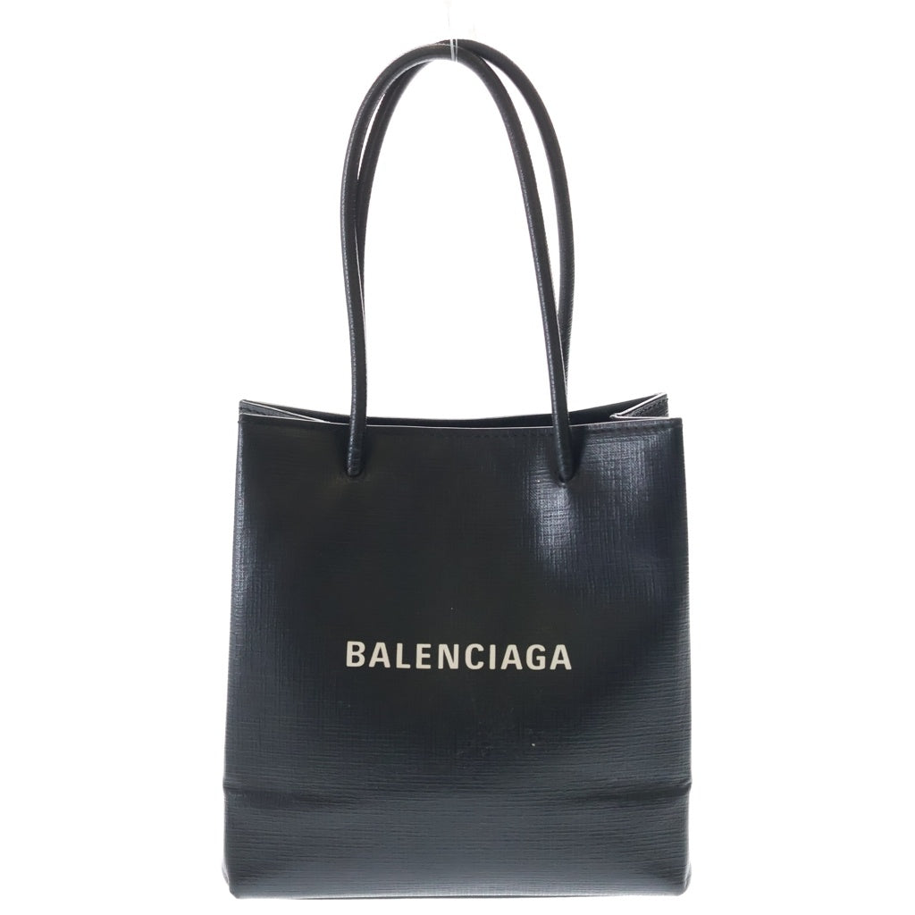 BALENCIAGA(バレンシアガ) ショッピング トートバッグ ミニハンドバッグ ブラック レザー 555140 レディース
