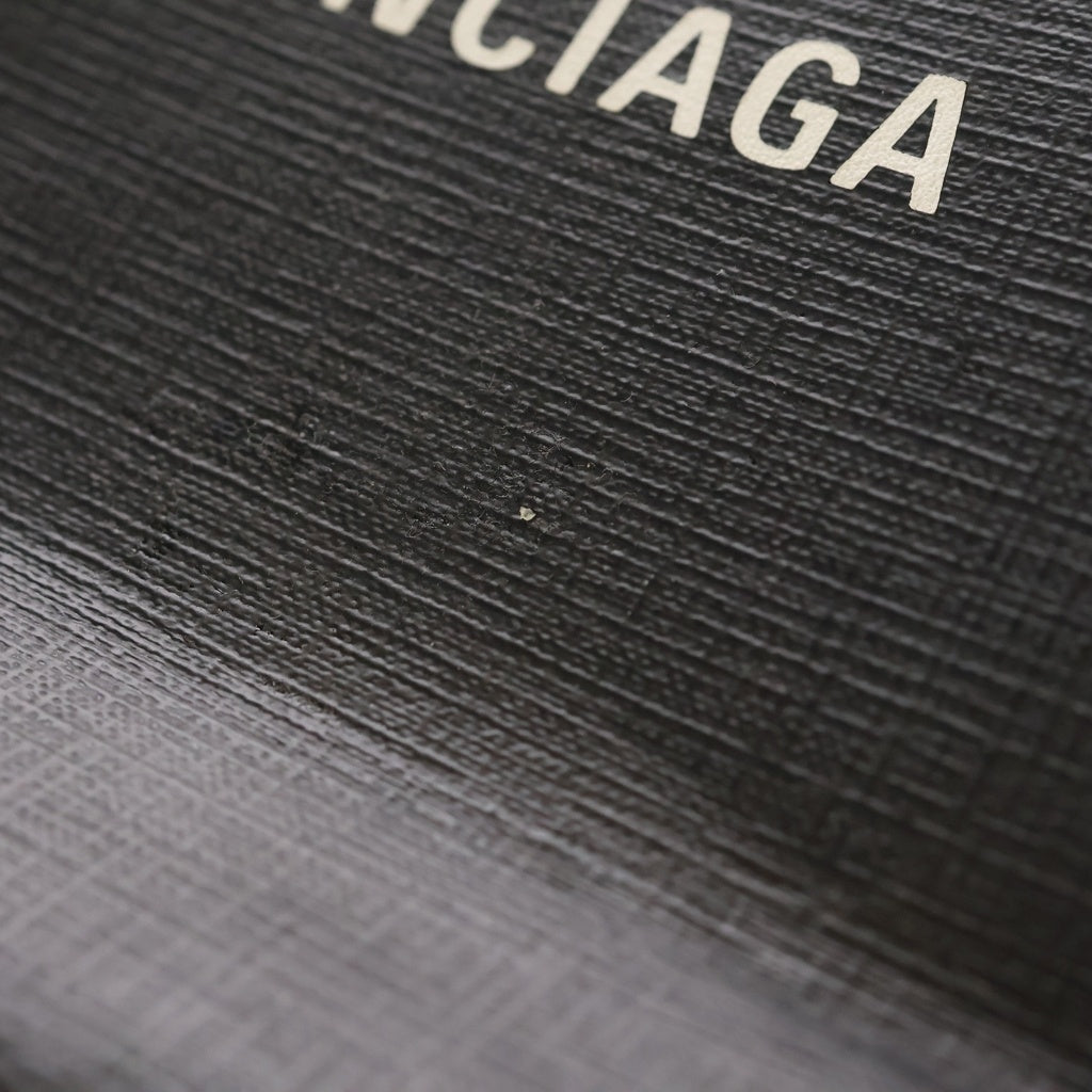 BALENCIAGA(バレンシアガ) ショッピング トートバッグ ミニハンドバッグ ブラック レザー 555140 レディース