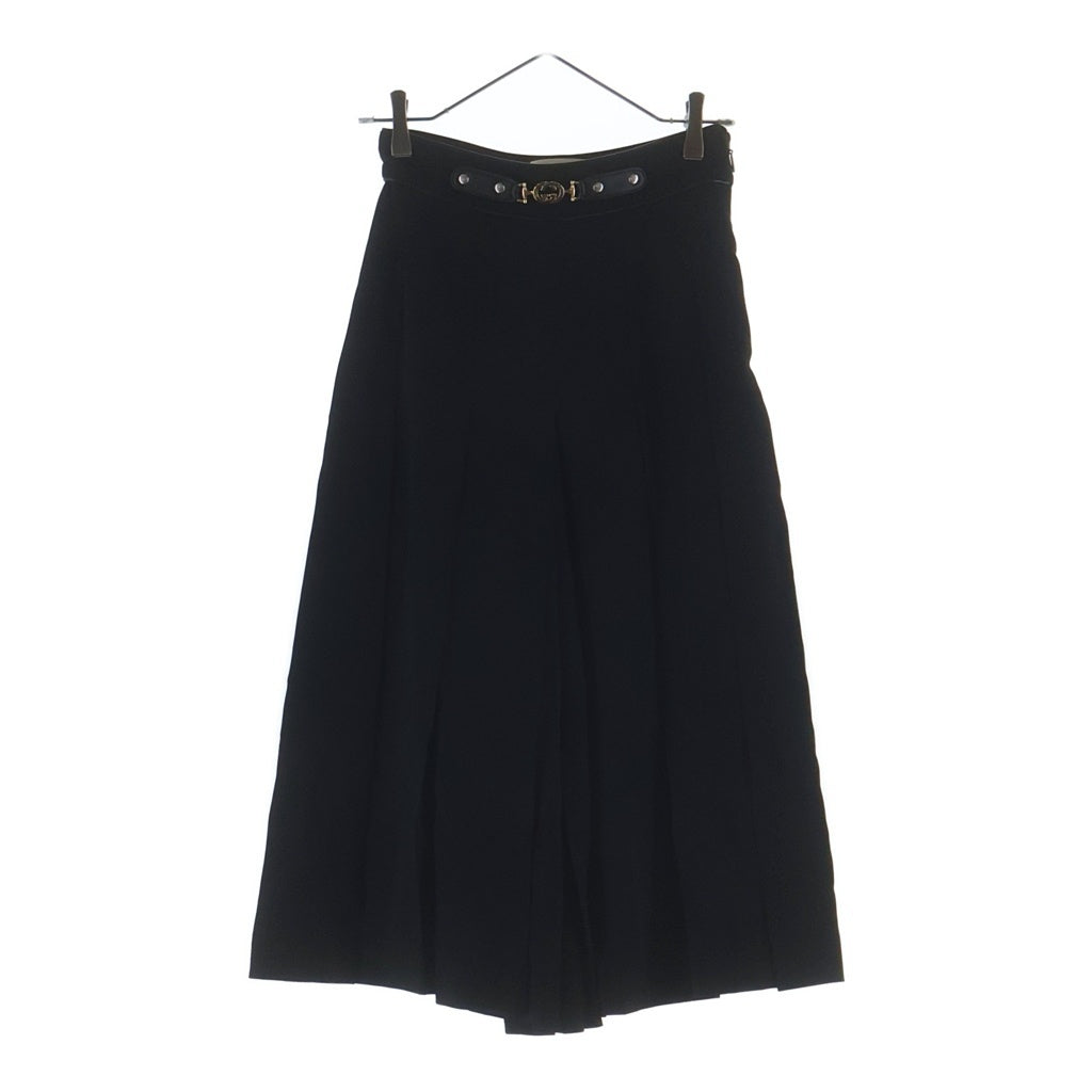 GUCCI(グッチ) インターロッキングG プリーツスカート ブラック #36 レディース