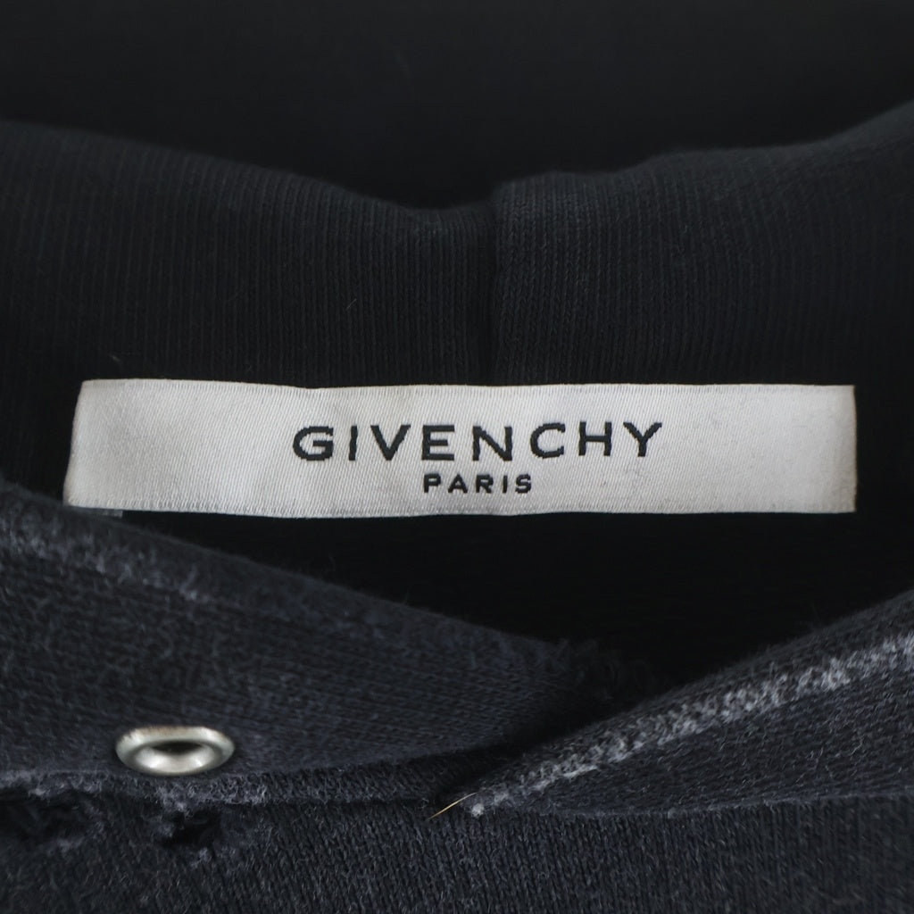 GIVENCHY(ジバンシィ) フロントロゴプリント プルオーバーパーカー フーディー #XS レディース