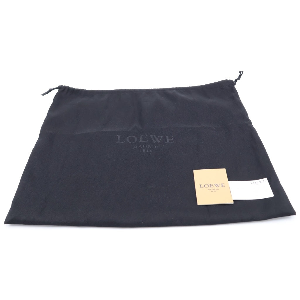 LOEWE(ロエベ) フラメンコ ショルダーバッグ 巾着バッグ ライトブルー レザー シルバー金具 レディース