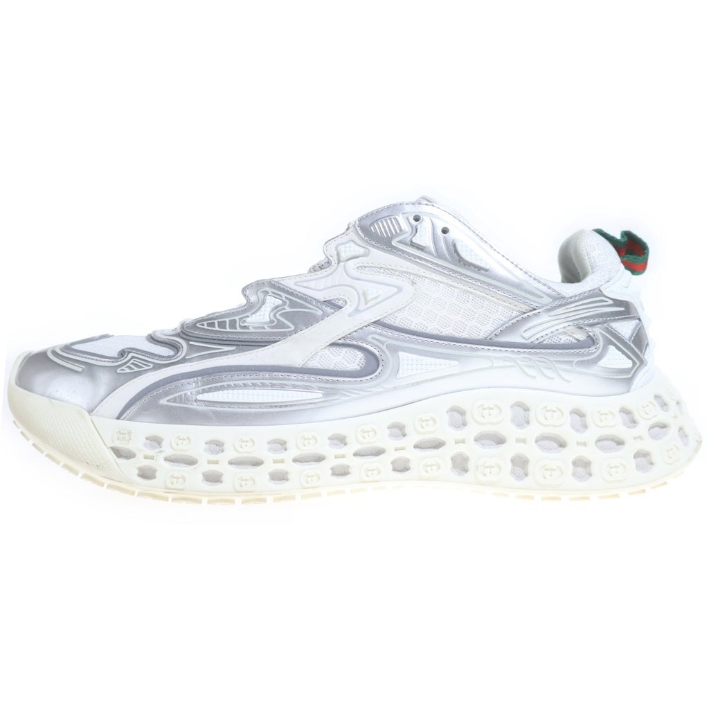 GUCCI(グッチ) cub3d キューブド レースアップ ローカットシューズ スニーカー シルバー 819709