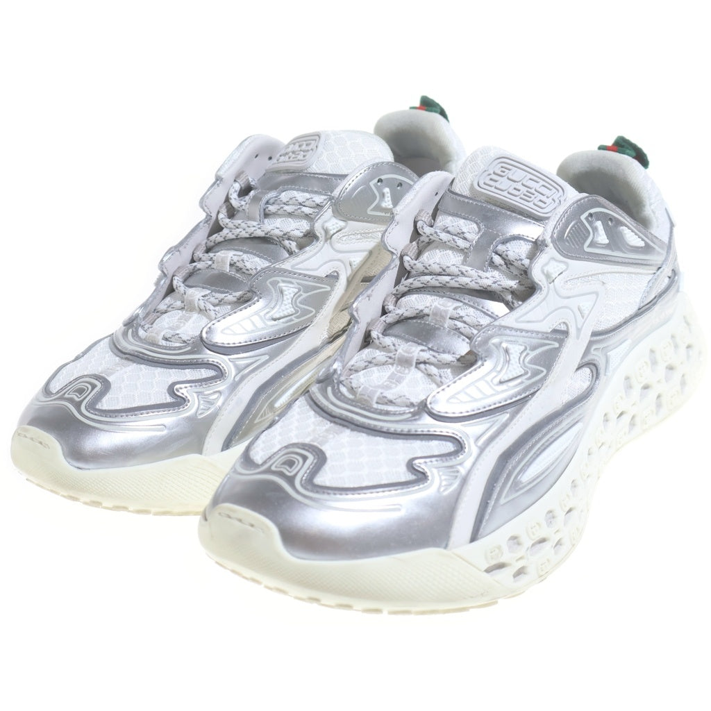 GUCCI(グッチ) cub3d キューブド レースアップ ローカットシューズ スニーカー シルバー 819709