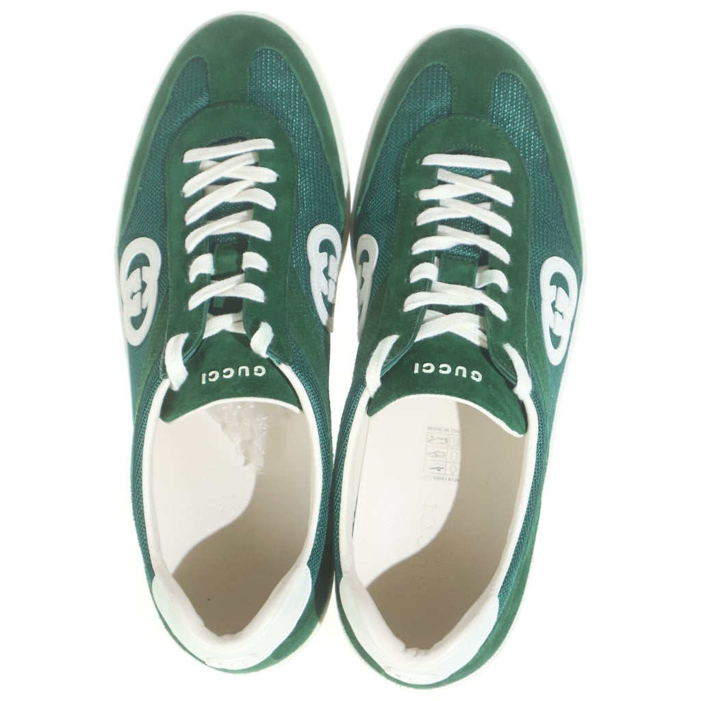 GUCCI(グッチ) インターロッキングG ローカット スニーカー シューズ グリーン #03G