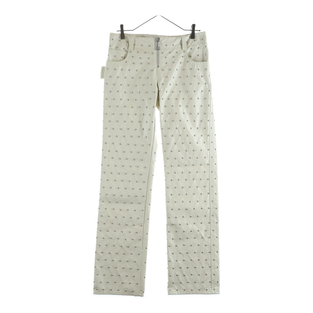 BOTTEGA VENETA(ボッテガヴェネタ) スタッズロングパンツ アイボリー #38 レディース