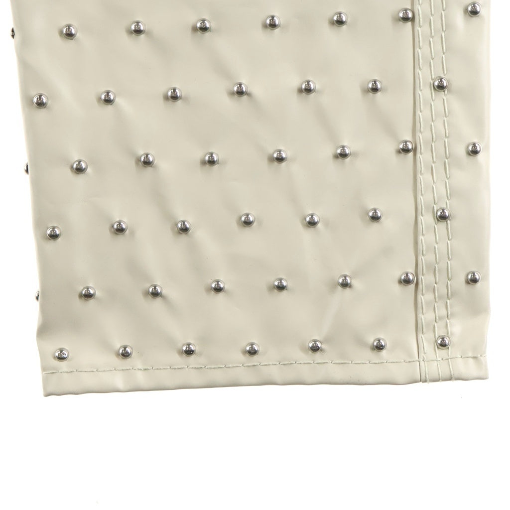 BOTTEGA VENETA(ボッテガヴェネタ) スタッズロングパンツ アイボリー #38 レディース