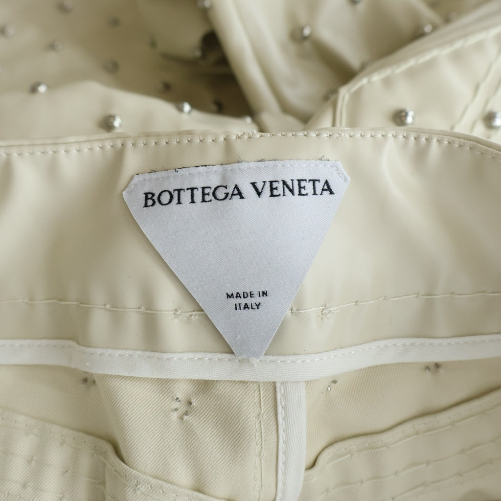 BOTTEGA VENETA(ボッテガヴェネタ) スタッズロングパンツ アイボリー #38 レディース