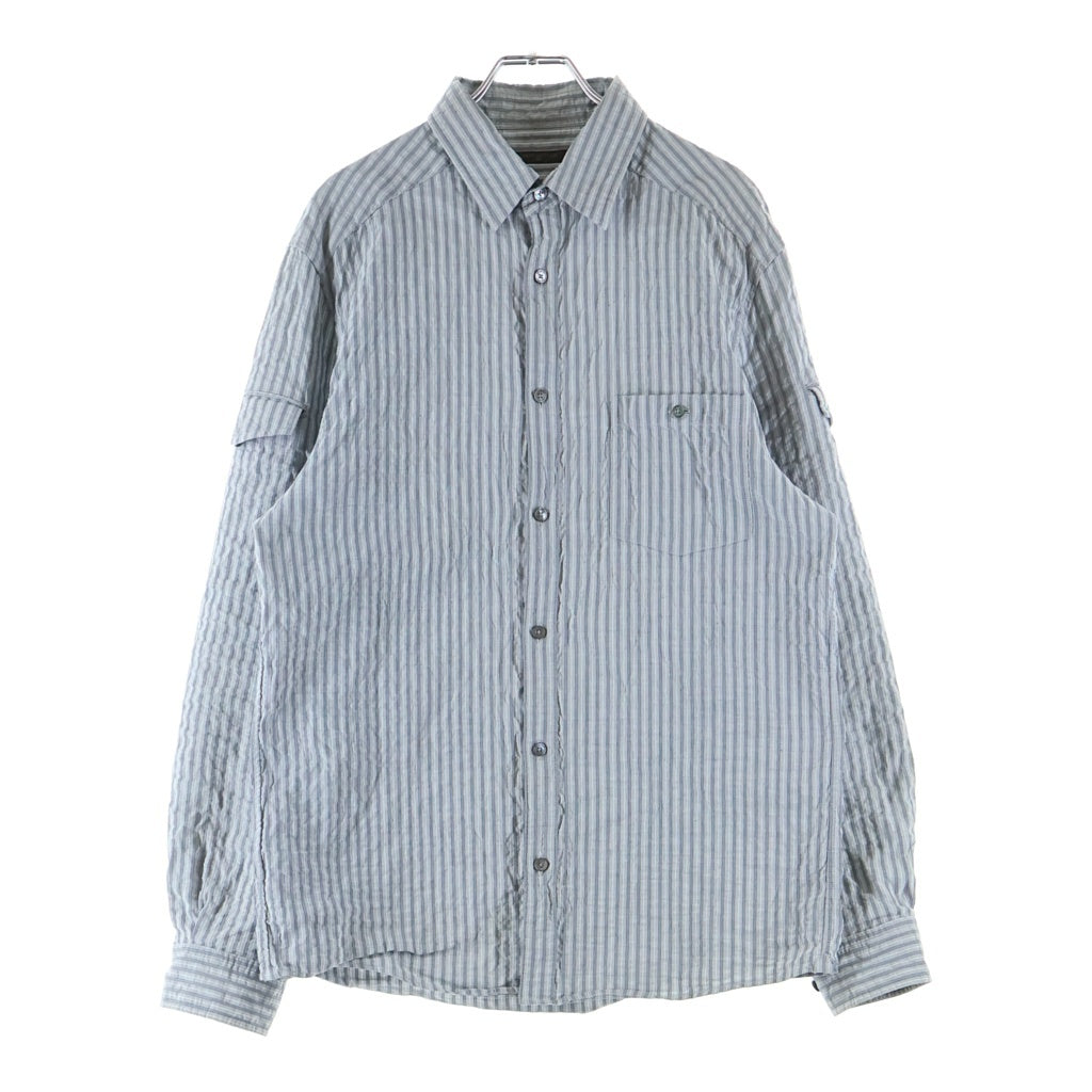 LOUIS VUITTON(ルイヴィトン) コットンストライプシャツ グレー #S