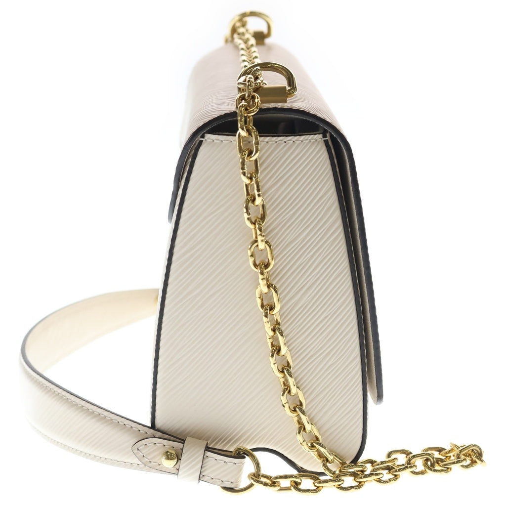 LOUIS VUITTON(ルイヴィトン) エピ ツイストMM ショルダーバッグ チェーンバッグ ハンドバッグ 2WAYバッグ ホワイト レザー M55513 ゴールド金具 レディース