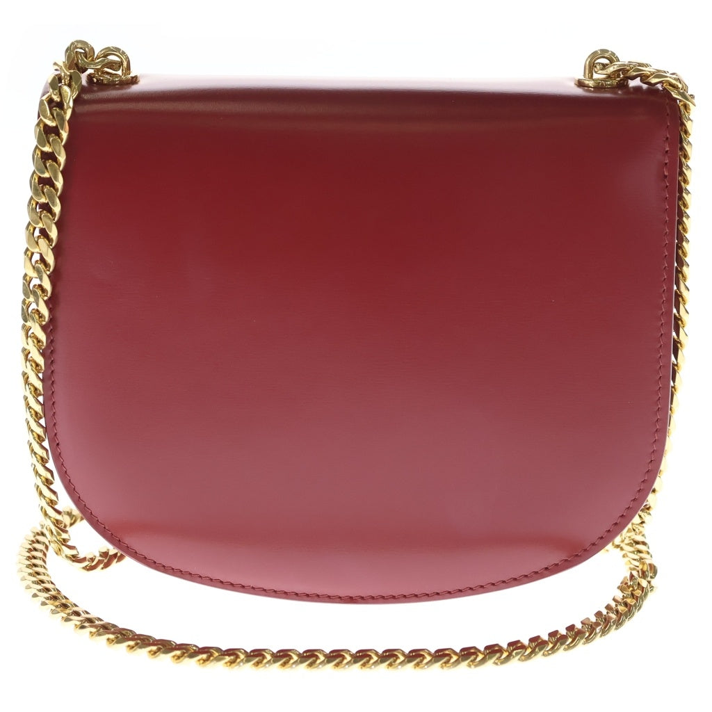 CELINE(セリーヌ) ショルダーバッグティーン ブザス トリオンフ ショルダーバッグ レッド レザー ゴールド金具 レディース