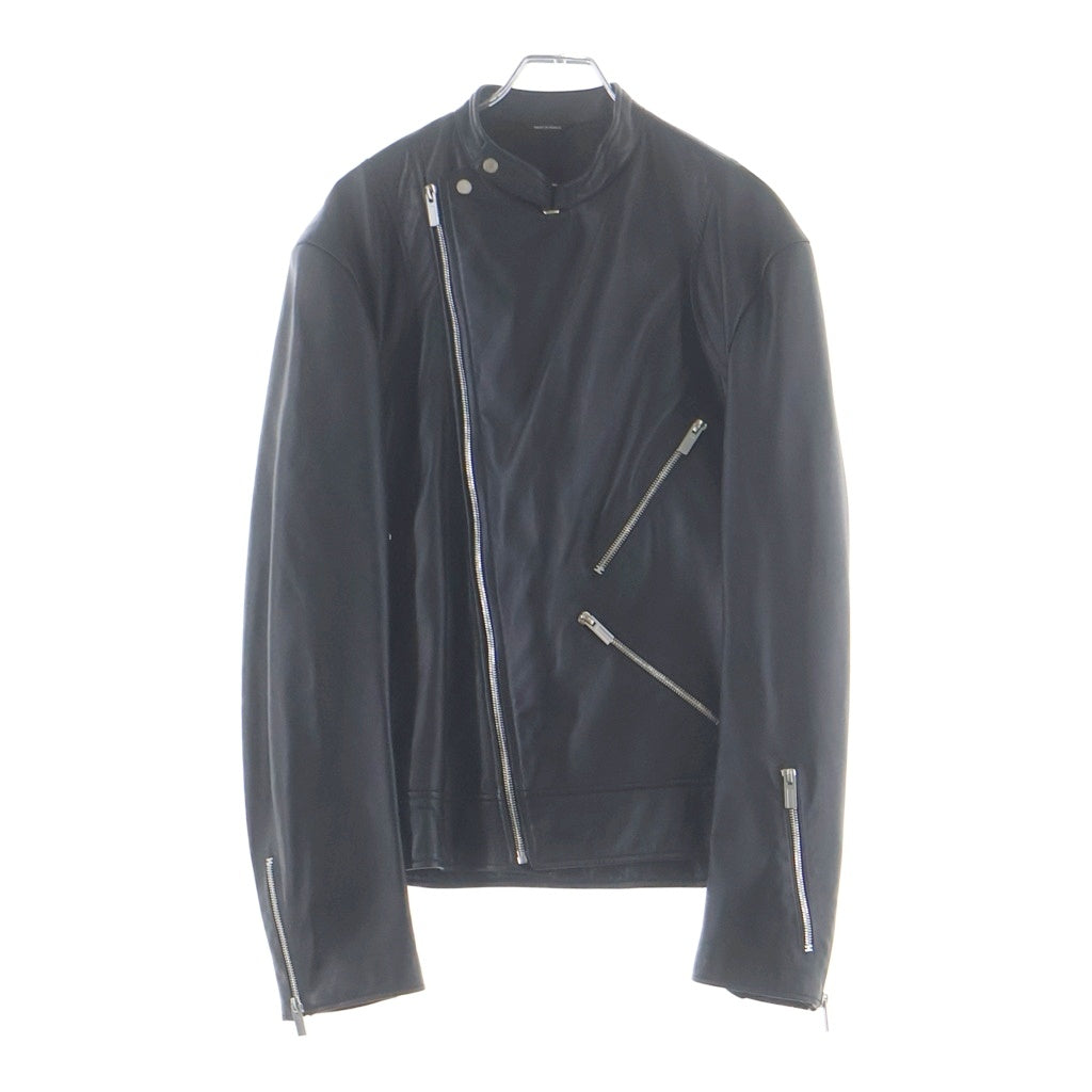 HERMES(エルメス) commande particuliere レザージャケット 羊革 ブラック S レディース