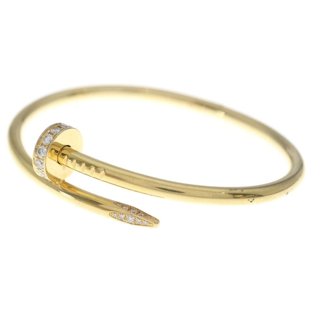 Cartier(カルティエ) ジュストアンクル ダイヤ ブレスレット イエローゴールド Au750YG #16 レディース