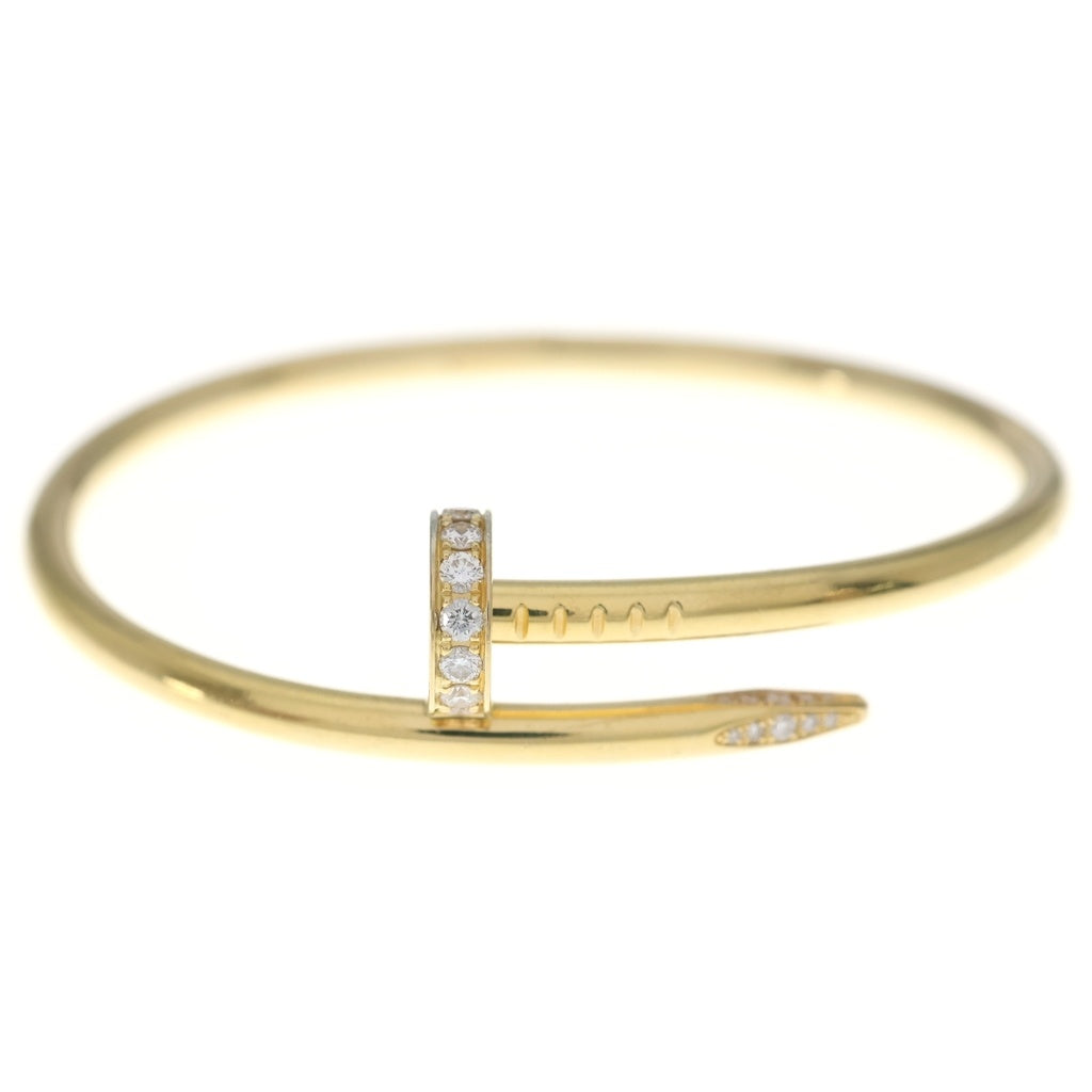 Cartier(カルティエ) ジュストアンクル ダイヤ ブレスレット イエローゴールド Au750YG #16 レディース
