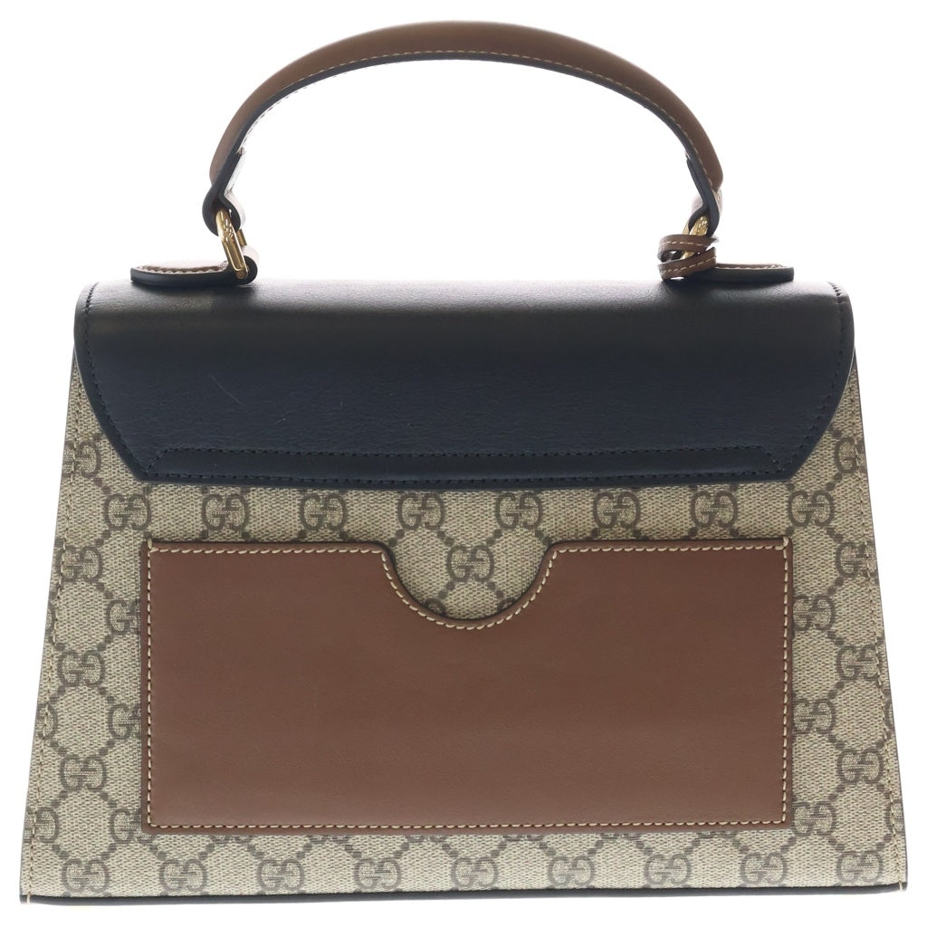 GUCCI(グッチ) GG パドロック 2WAYハンドバッグ ショルダーバッグ ベージュ/ブラック 779802 レディース