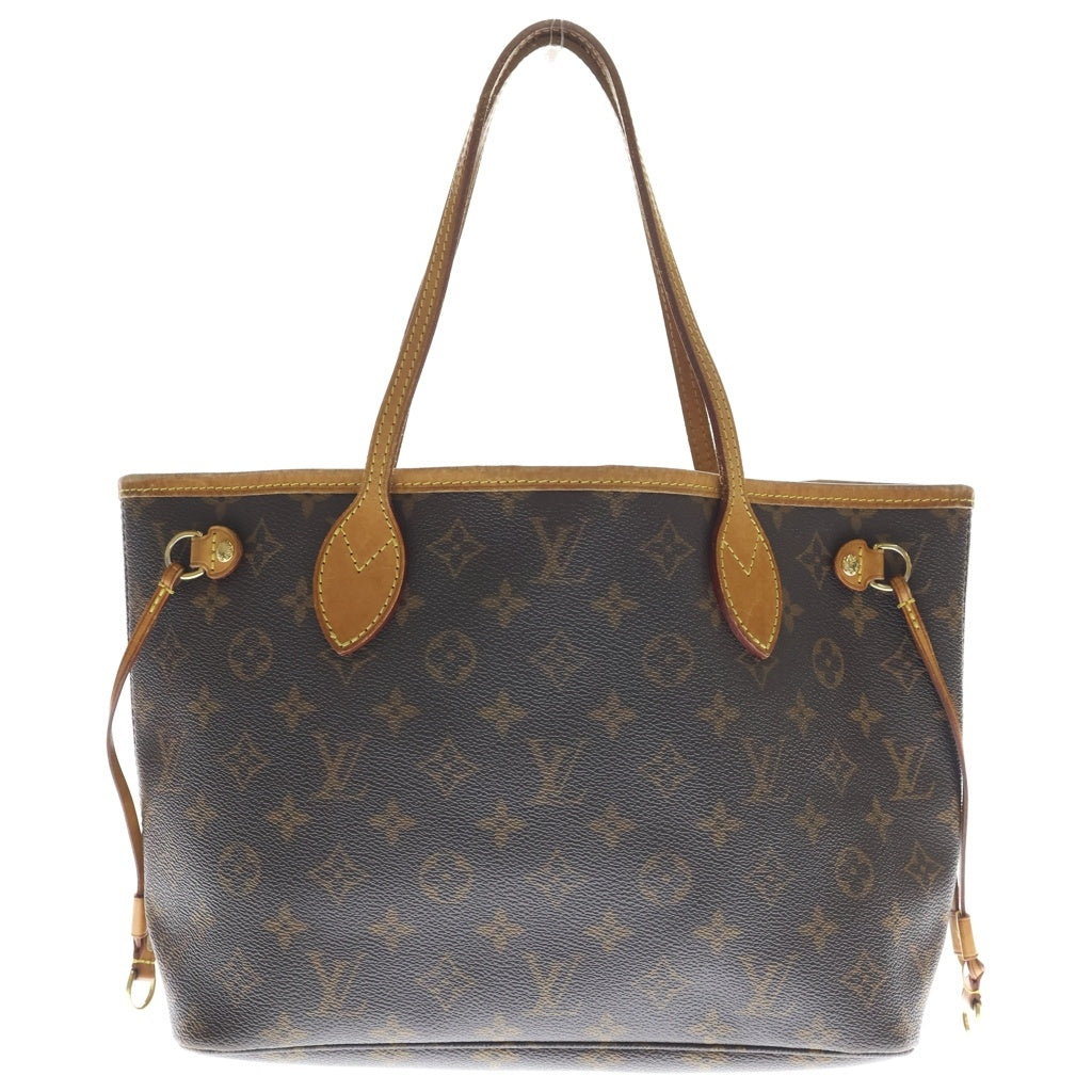 LOUIS VUITTON(ルイヴィトン) モノグラム ネヴァーフルPM ハンドバッグ トートバッグ ブラウン レザー×PVC M40155 ゴールド金具 レディース