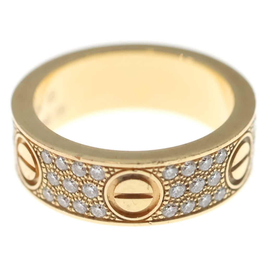 Cartier(カルティエ) ラブリング パヴェダイヤ リング 750PG ピンクゴールド 指輪 レディース