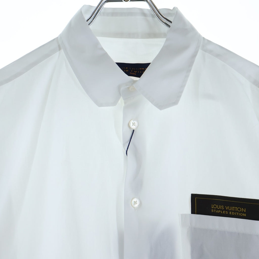 LOUIS VUITTON(ルイヴィトン) STAPLES EDITION 無地 シャツ ホワイト #XL RM241QOUQHJS40W レディース