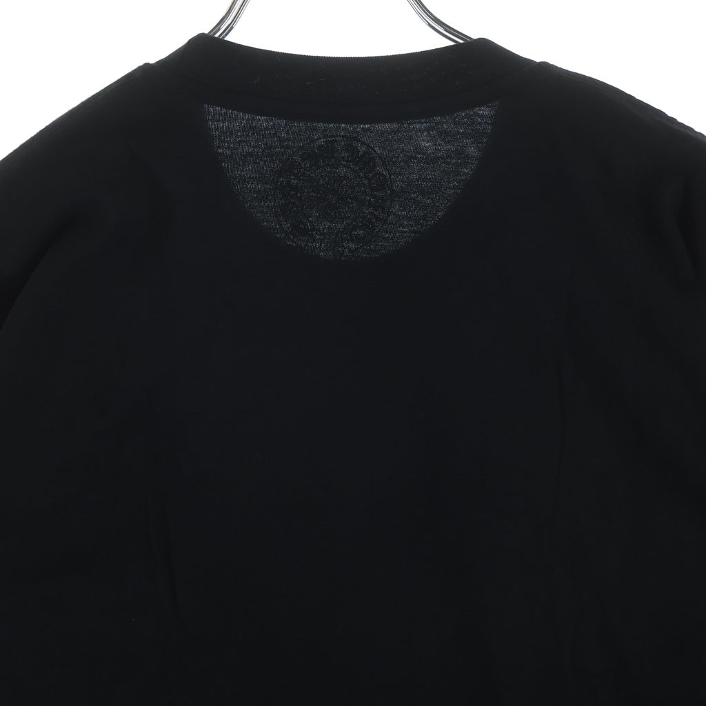 CHROME HEARTS(クロムハーツ) Neck Rogo S/S T-Shirt ネックロゴ 半袖Tシャツ カットソー コットン ブラック/ブルー
