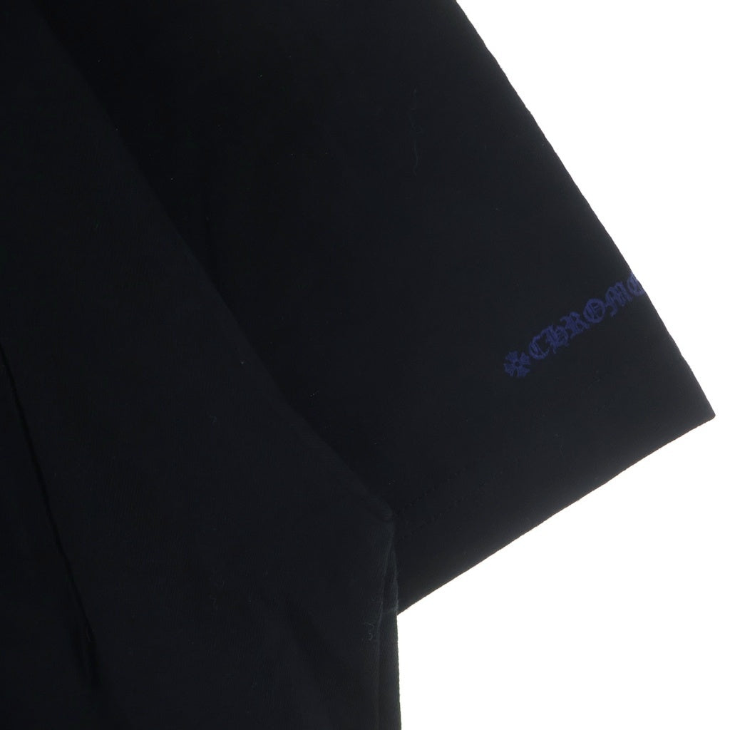 CHROME HEARTS(クロムハーツ) Neck Rogo S/S T-Shirt ネックロゴ 半袖Tシャツ カットソー コットン ブラック/ブルー