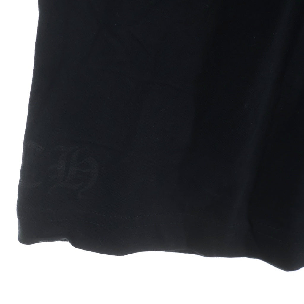 CHROME HEARTS(クロムハーツ) Neck Rogo S/S T-Shirt ネックロゴ 半袖Tシャツ カットソー コットン ブラック/ブルー