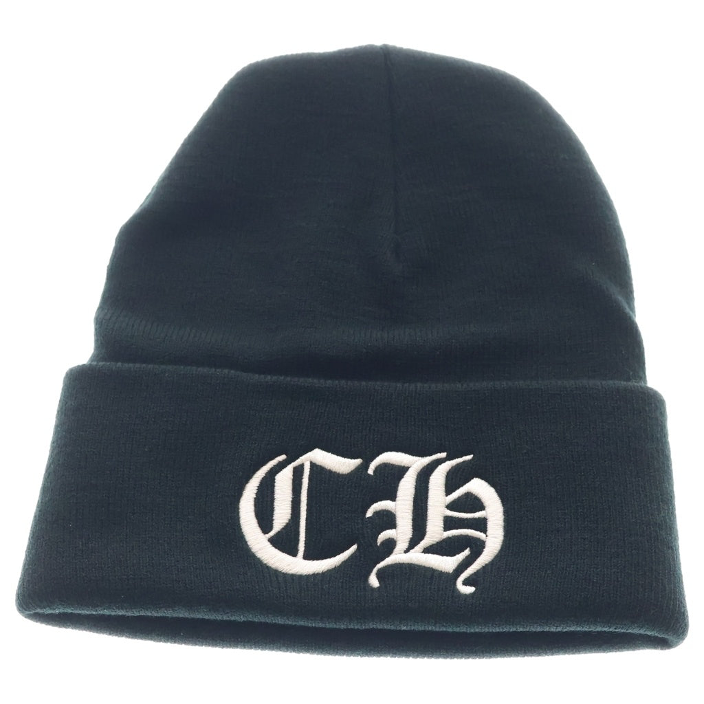 CHROME HEARTS(クロムハーツ) CH Rogo エンブロイダリー ビーニー ニット帽 ブラック