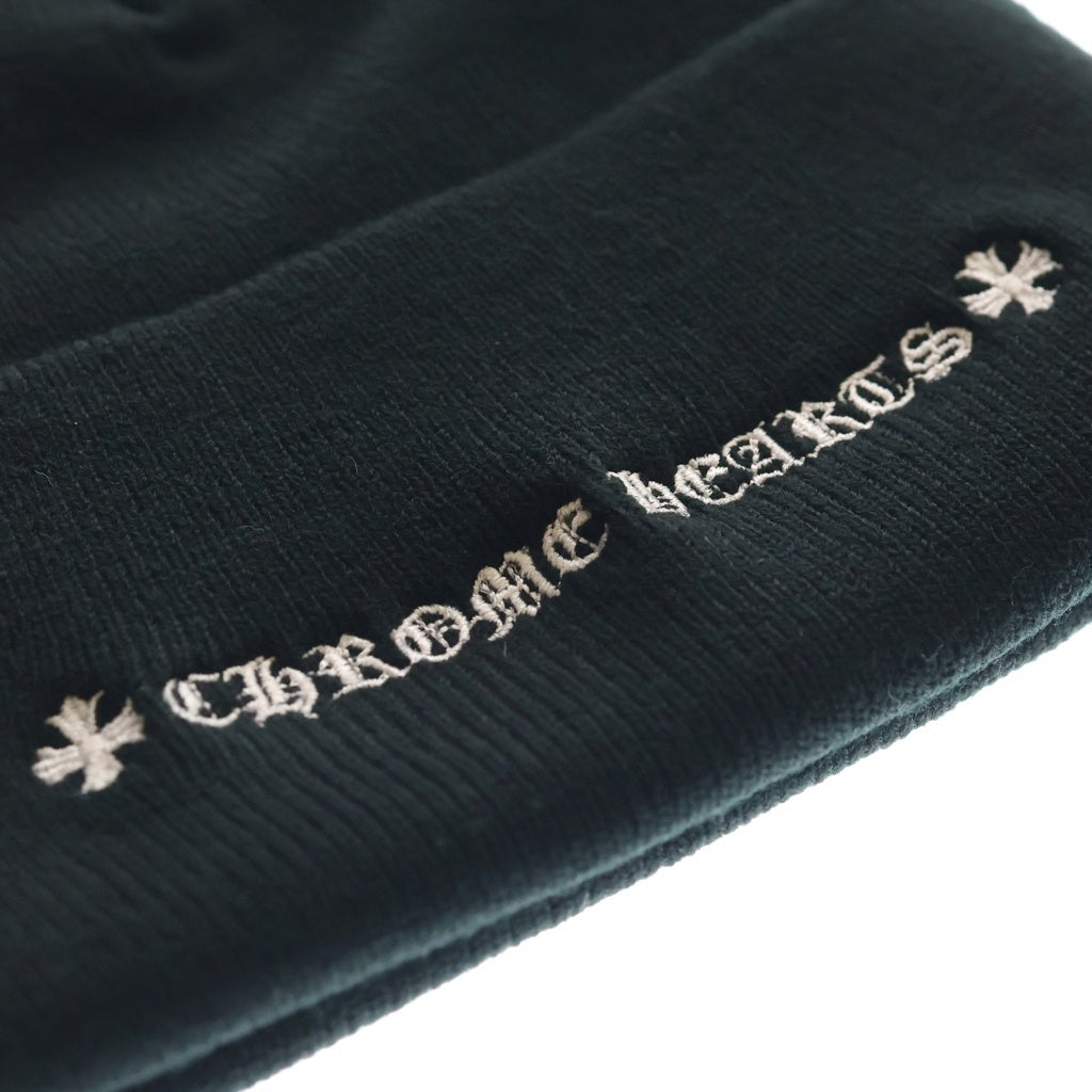 CHROME HEARTS(クロムハーツ) CH Rogo エンブロイダリー ビーニー ニット帽 ブラック
