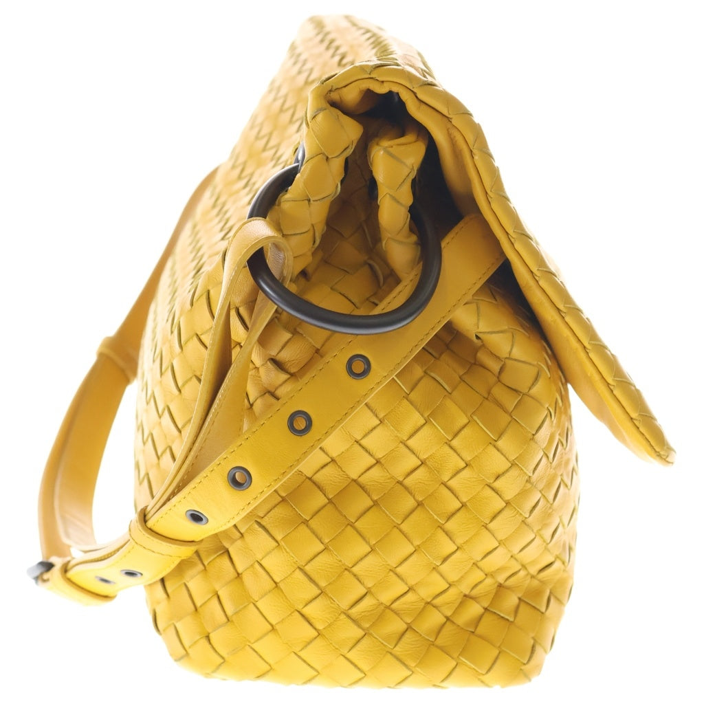 BOTTEGA VENETA(ボッテガヴェネタ) イントレチャート レザー ワンショルダーバッグ イエロー レディース