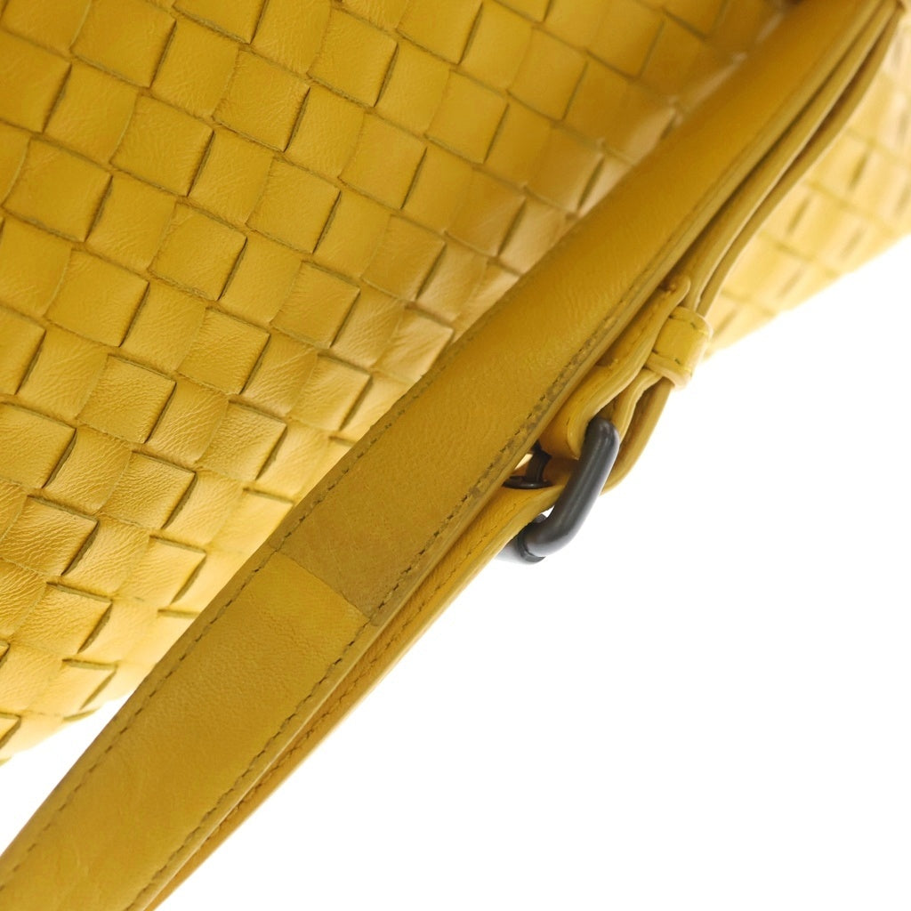 BOTTEGA VENETA(ボッテガヴェネタ) イントレチャート レザー ワンショルダーバッグ イエロー レディース