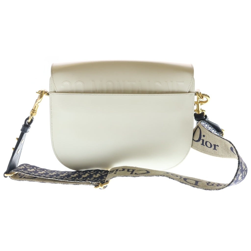 DIOR(ディオール) ボビー ラージ ショルダーバッグ CDロゴ レザー ゴールド金具 ホワイト M9320UMOB レディース
