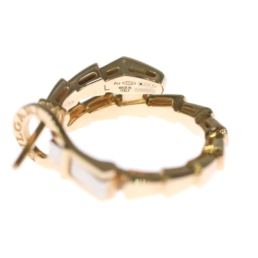 BVLGARI(ブルガリ) セルペンティ ヴァイパー Au750 K18YG 片耳 ピアス イエローゴールド