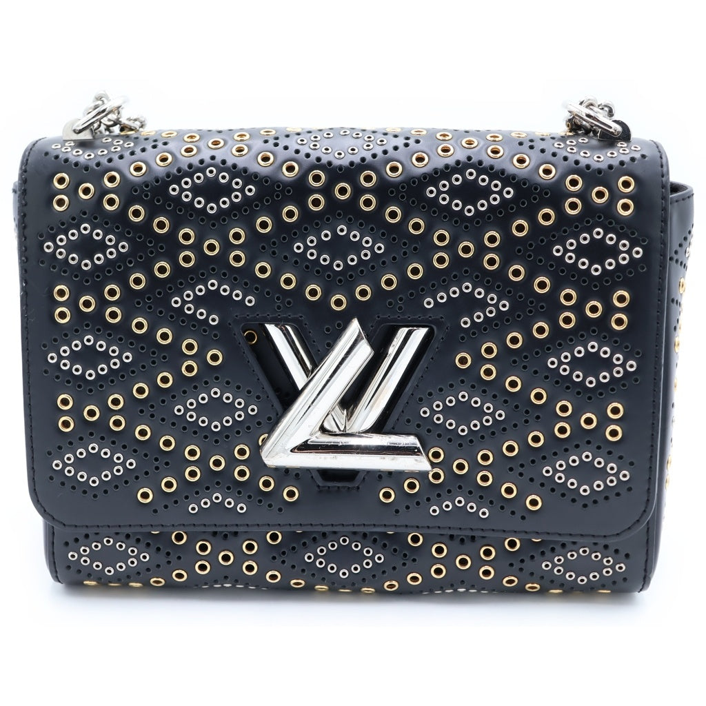 LOUIS VUITTON(ルイヴィトン) エピ ツイストMM 2WAYハンドバッグ チェーンショルダーバッグ ブラック レザー M42365 シルバー金具 レディース