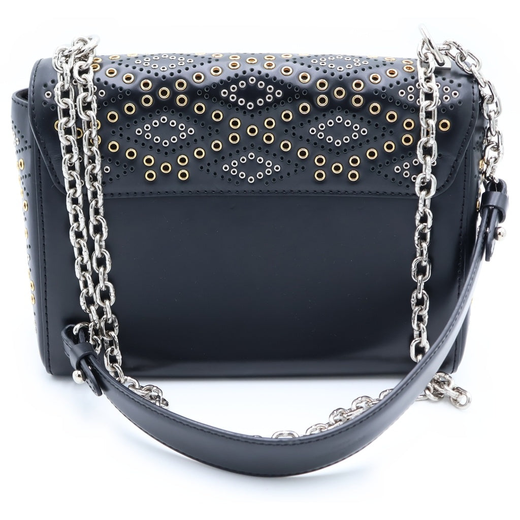 LOUIS VUITTON(ルイヴィトン) エピ ツイストMM 2WAYハンドバッグ チェーンショルダーバッグ ブラック レザー M42365 シルバー金具 レディース