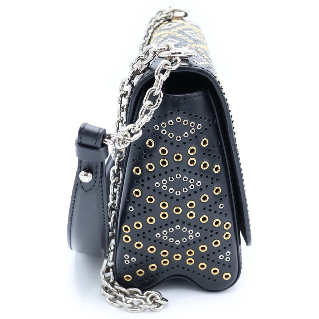 LOUIS VUITTON(ルイヴィトン) エピ ツイストMM 2WAYハンドバッグ チェーンショルダーバッグ ブラック レザー M42365 シルバー金具 レディース