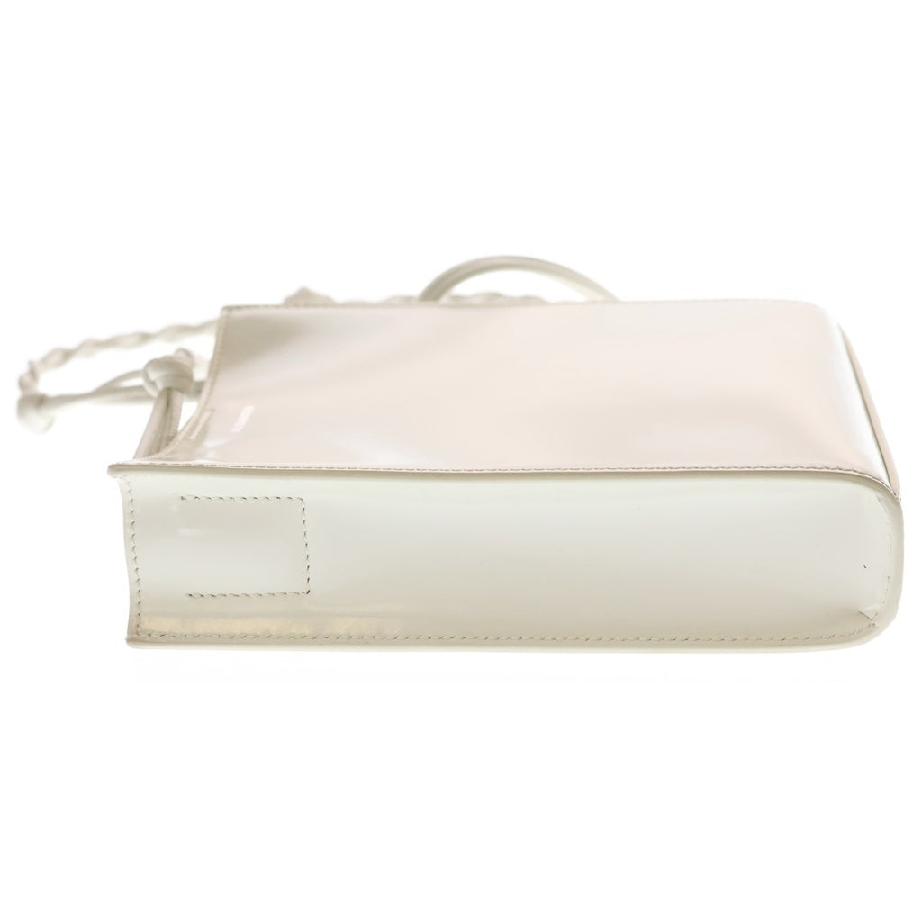 JIL SANDER(ジルサンダー) タングル スモール レザー ショルダーバッグ クロスボディ ホワイト アイボリー レディース