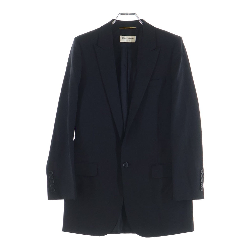 SAINT LAURENT PARIS(サンローランパリ) ウール テーラードジャケット #F34 ブラック 368992 レディース