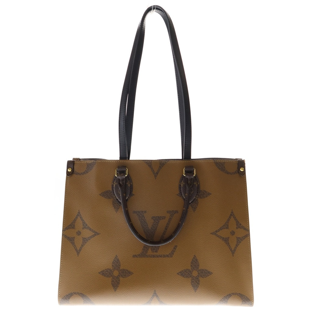 LOUIS VUITTON(ルイヴィトン) モノグラムジャイアント リバース オンザゴーMM ハンド ショルダーバッグ PVC レザー ブラウン M45321 RFID レディース