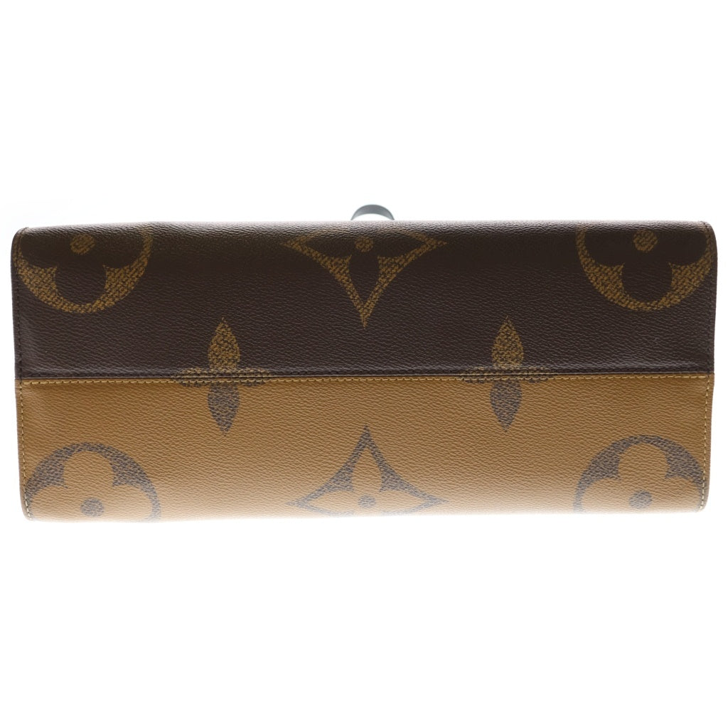 LOUIS VUITTON(ルイヴィトン) モノグラムジャイアント リバース オンザゴーMM ハンド ショルダーバッグ PVC レザー ブラウン M45321 RFID レディース