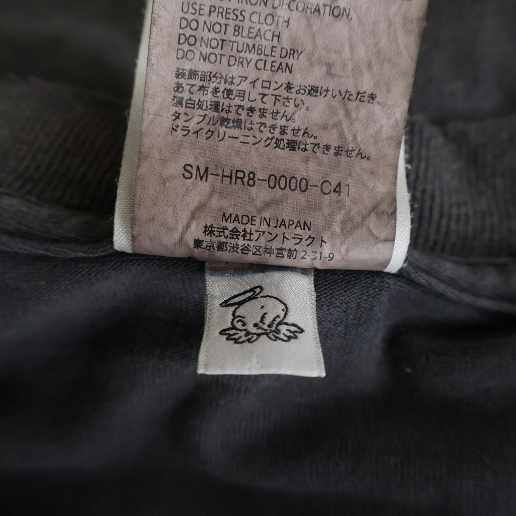 SAINT MICHAEL(セントマイケル) 25SS INSANITY ML_LS TEE ロゴプリント ロングスリーブ 長袖Tシャツ カットソー ブラック SM-HR8-0000-C41
