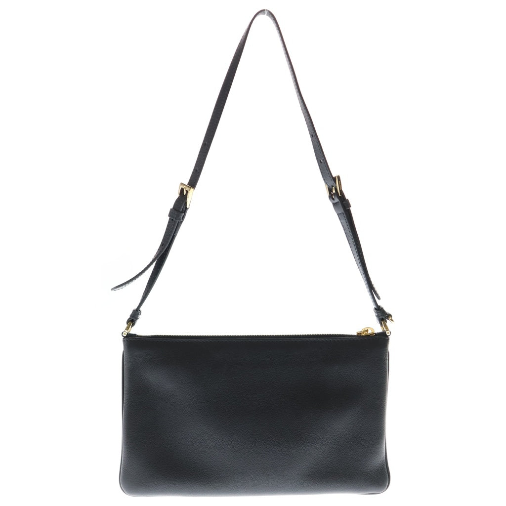 PRADA(プラダ) ショルダーバッグ ミニバッグ ブラック レザー 1BC238 ゴールド金具 レディース