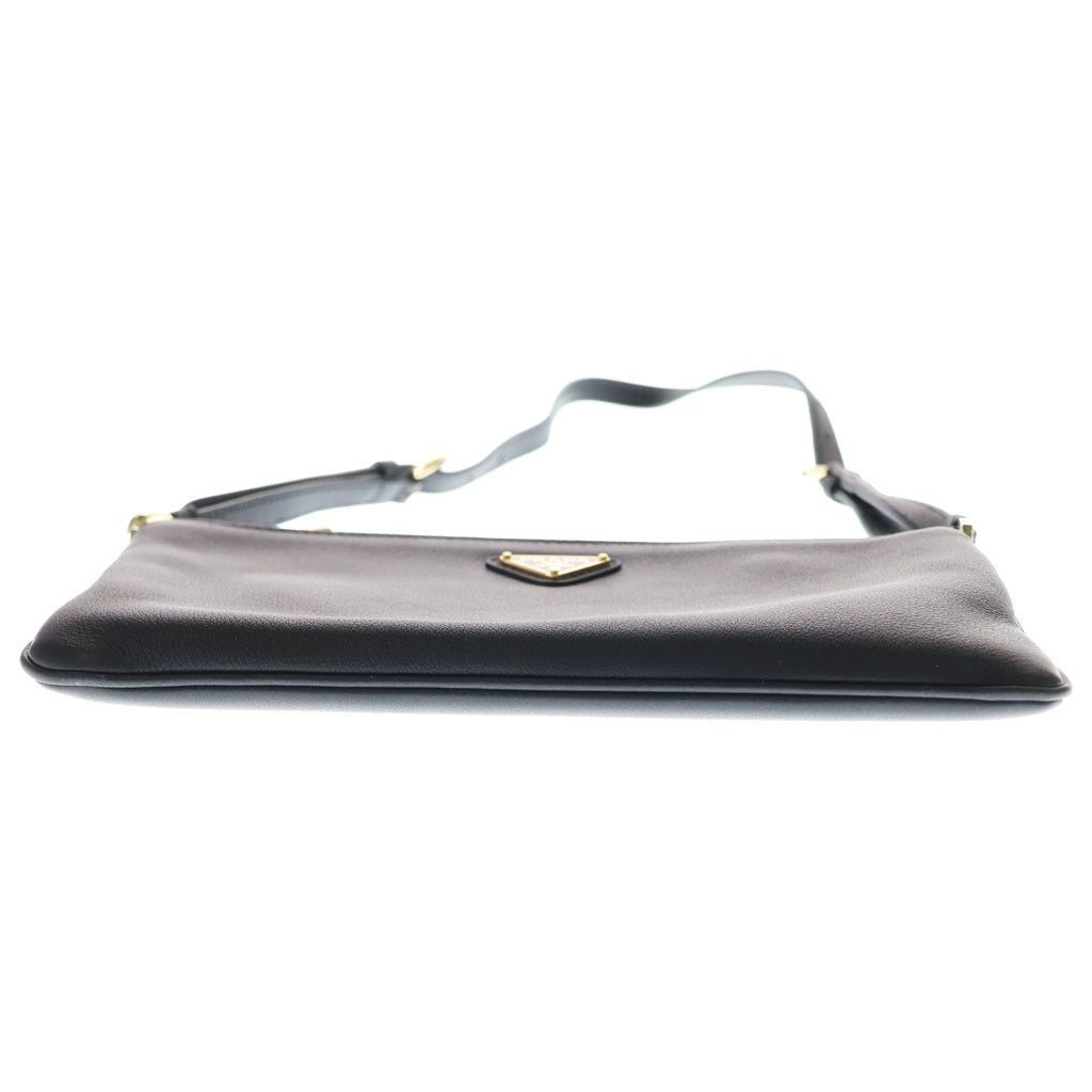 PRADA(プラダ) ショルダーバッグ ミニバッグ ブラック レザー 1BC238 ゴールド金具 レディース