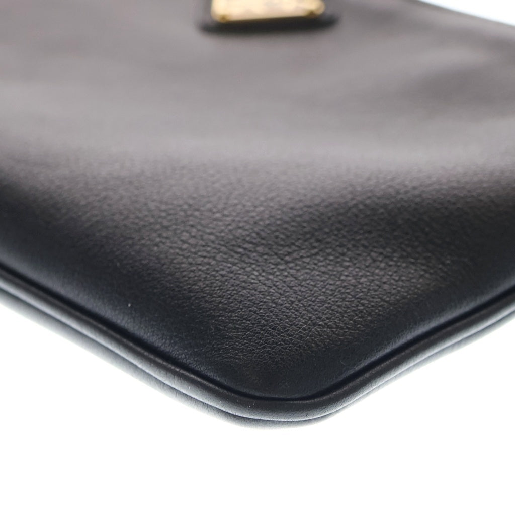 PRADA(プラダ) ショルダーバッグ ミニバッグ ブラック レザー 1BC238 ゴールド金具 レディース
