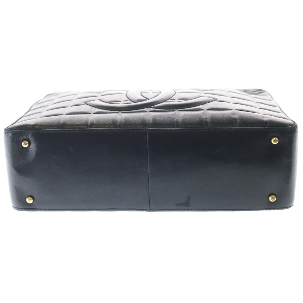 CHANEL(シャネル) ココマーク チョコバー ショルダーバッグ ラムスキン ゴールド金具 ブラック A17365 レディース