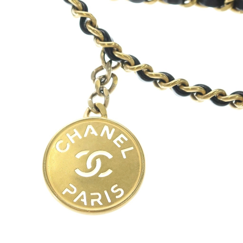 CHANEL(シャネル) シャネル22 ミニ ショルダーバッグ チェーンバッグ ブラック カーフレザー AS3980 ゴールド金具 レディース