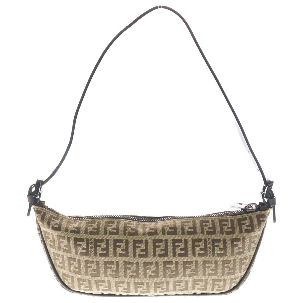 FENDI(フェンディ) アクセサリーポーチ ハンドバック ズッカ柄 キャンバス ブラウン 8BR144 レディース