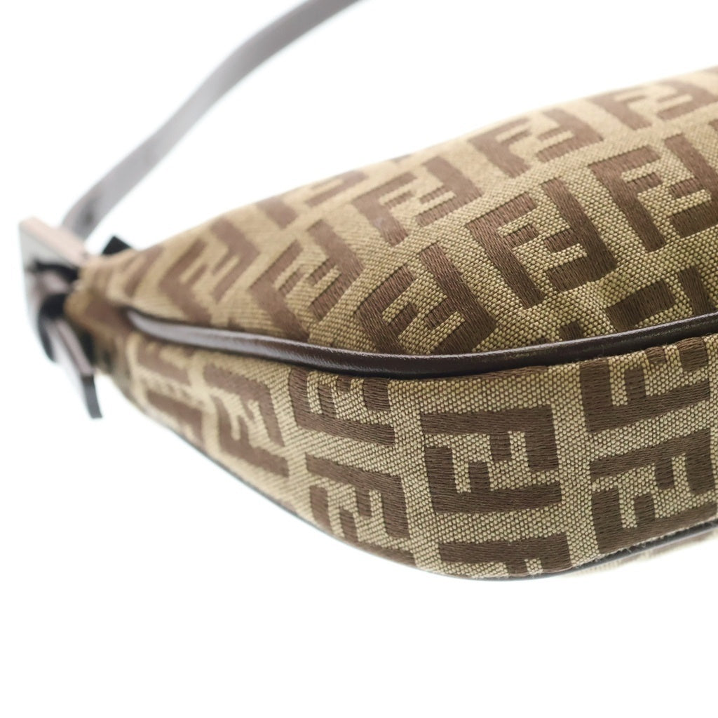FENDI(フェンディ) アクセサリーポーチ ハンドバック ズッカ柄 キャンバス ブラウン 8BR144 レディース